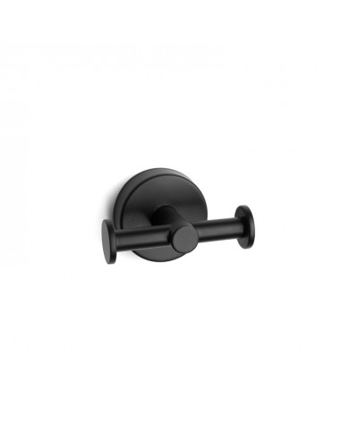 Bathroom hook double Uno 1222 55 Matt black Karag