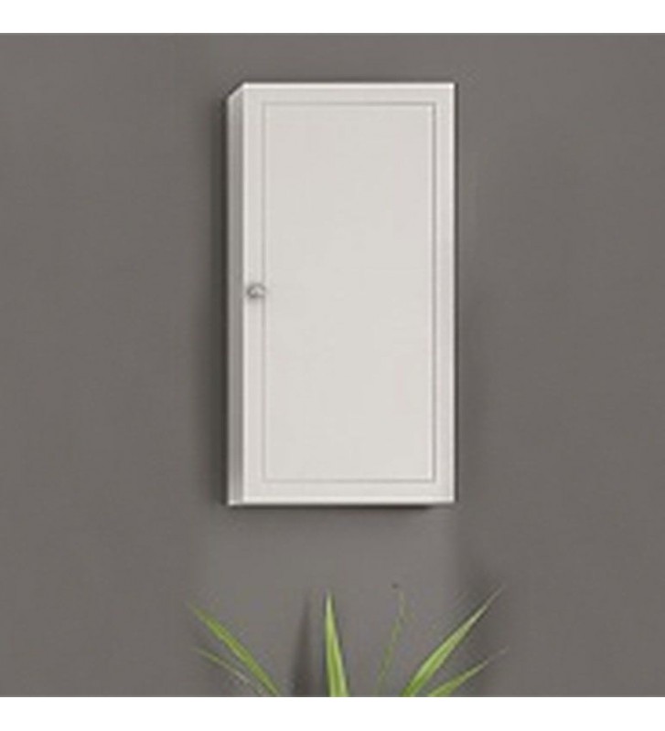 Furniture Bathroom Cabinet Drop Hanging Reversible White Lacquer (35x15x73)
