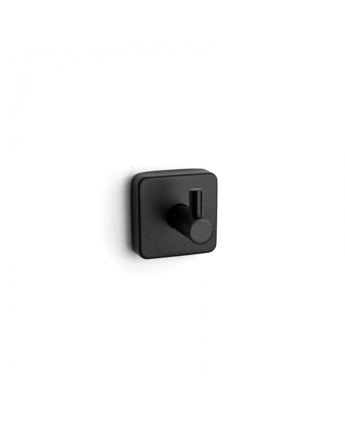 Bathroom hook single Quattro 4209 55 black matt Karag