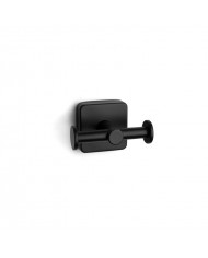 Bathroom hook double Quattro 4222 55 Matt black Karag