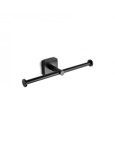 Quattro double toilet paper holder 4422 55 Matt black Karag