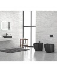 Μπιντέ δαπέδου MILOS LT 2141C Black Matt KARAG