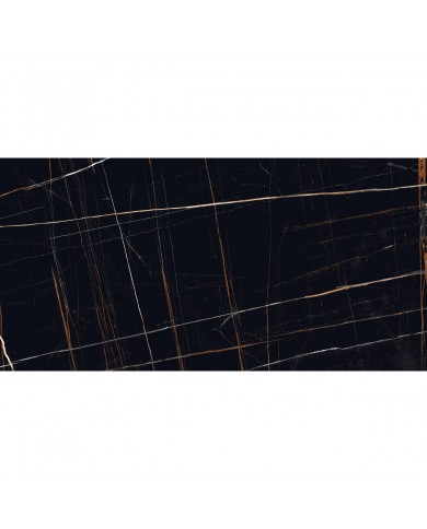 Πλακάκι Retificato Α' Διαλογής Γυαλιστερό Πορσελανάτο Karag Forest Black Meridien 60x120cm (5206836079523)