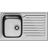 Pyramis Stainless Steel Sink Amaltia 1B 1D Insert 79x50cm Inox Polished