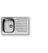 Pyramis Stainless Steel Sink Amaltia 1B 1D Insert 79x50cm Inox Polished