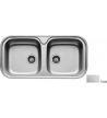 Sink Pyramis Inox Jumbo Twin 2B Insert (96x48cm)