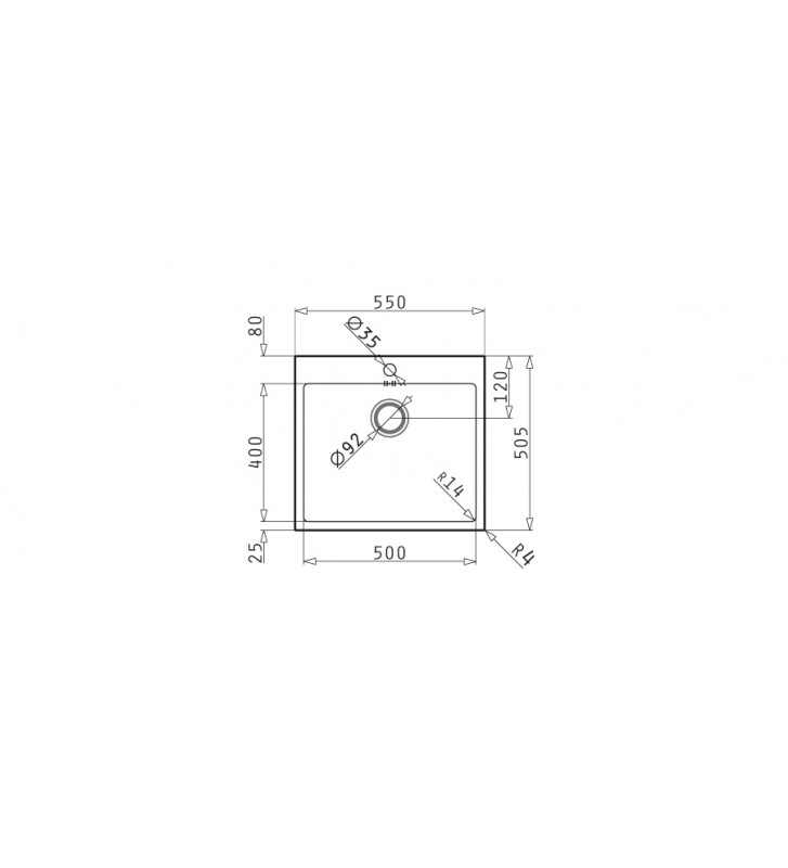Νεροχύτης Pyramis INOX Brushed Istros FM 1B Ένθετος  (55x51 cm) 101041701