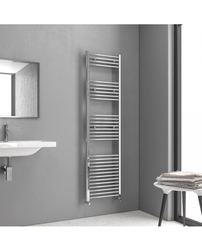 Bathroom Radiator (Heated Towel Rail) Chrome Nile 1720-450 Karag 3x45x172cm (5206836102467)