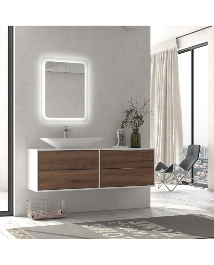 Rectangular mirror with led lighting Adel Karag (100x60x4cm.)