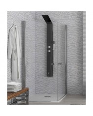 Square Cabin Karag S1 Opening Doors Transparent Glass 80x80x200cm (5206836524405)