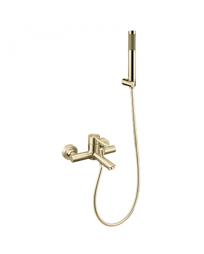 Gold Bathroom Faucet with Telephone & Support Base & Spiral Karag Artemis SO903F12O (5206836619491)