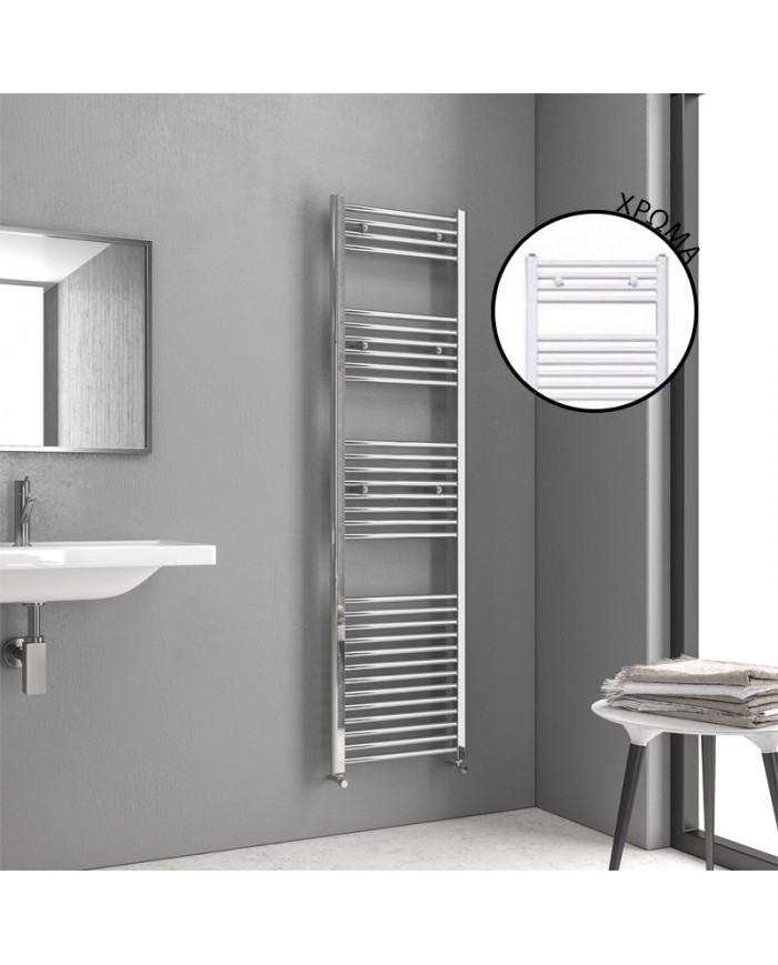 Bathroom Radiator (Heated Towel Rail) Karag Nile 1720-450 White Matt 3x45x172cm (5206836102474)