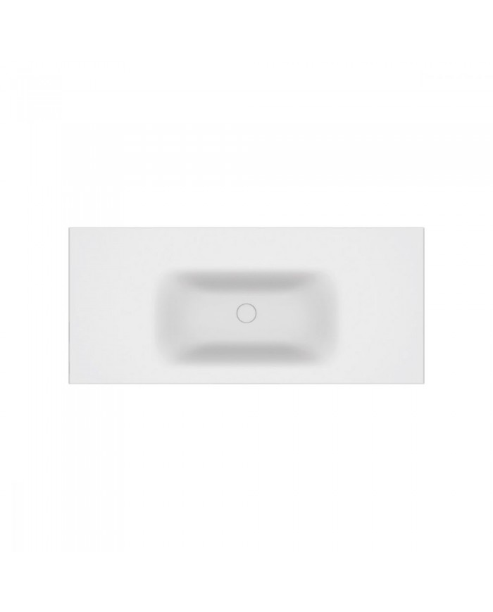 Νιπτήρας για Έπιπλο Μπάνιου Solid Surface (τύπου Corian) Λευκός Eloise  100 Karag 100x46x16cm