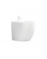 Floor Standing Porcelain Bidet Basin Karag Milos LT 2141C White Glossy