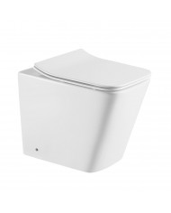 Λεκάνη Δαπέδου Karag Tornado White Glossy LT 062D με κάλυμμα (5206836658858)