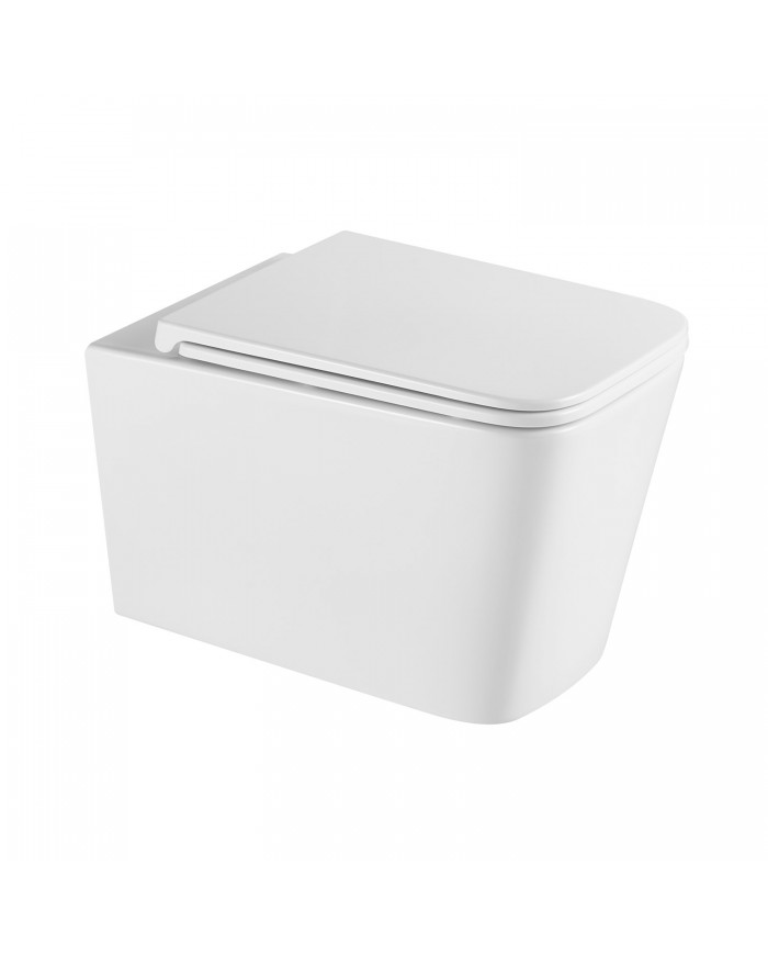 Λεκάνη Κρεμαστή Rimless-Tornado Karag LT 057E White Matt με Kάλυμμα Slim Soft Close