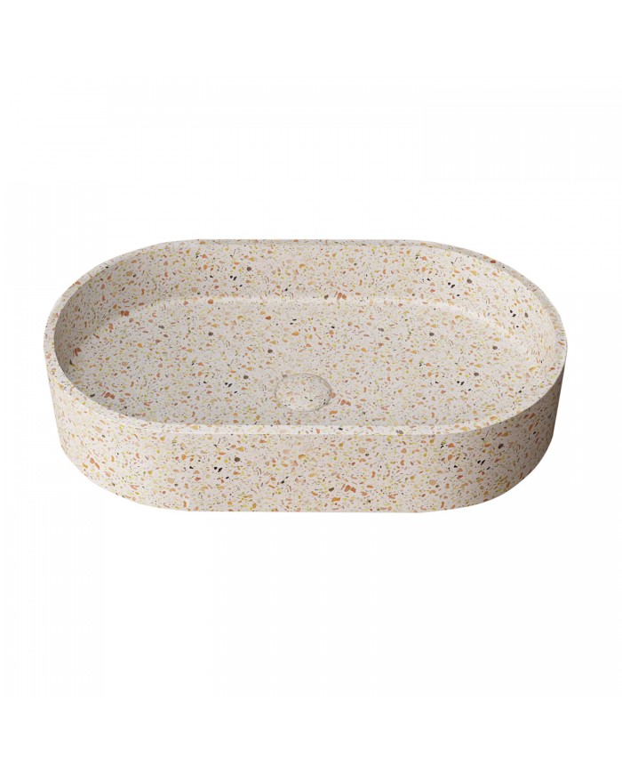 Countertop Washbasin with Valve Karag Linus Fruitcake CS-0010 60x35x12cm