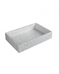 Νιπτήρας επικαθήμενος με βαλβίδα DION Stracciatella CS-0069 KARAG 60x39x12cm