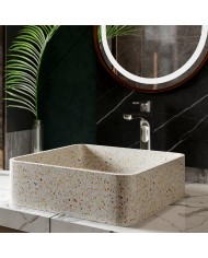 Countertop Washbasin with Valve Karag Ira Fruitcake CS-0009 39x39x12cm