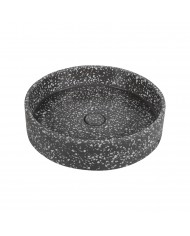 Countertop Washbasin with Valve Karag Elpis Volcano CS-0003 Ø42.5x10cm