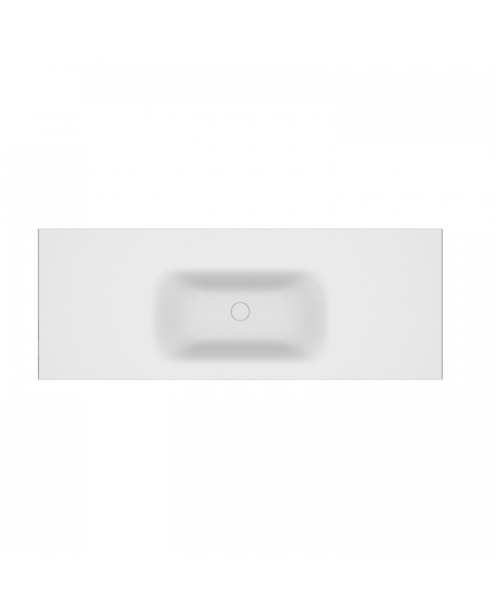 Solid Surface (Corian) Bathroom Vanity Sink White Eloise 120 Single Karag 120x46x16cm