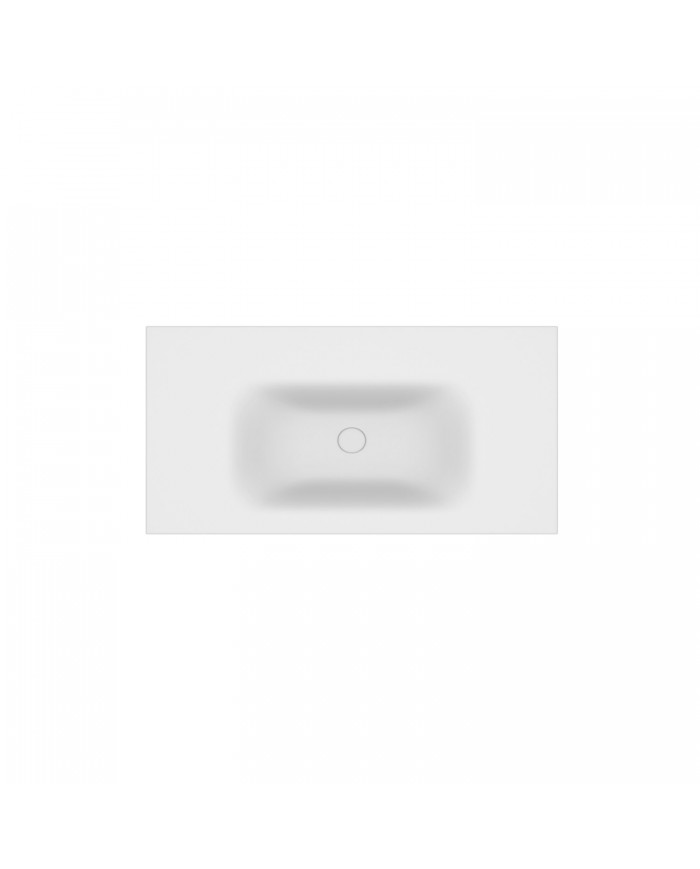 Solid Surface (Corian) Bathroom Vanity Sink White Eloise 80 Karag 80x46x16cm