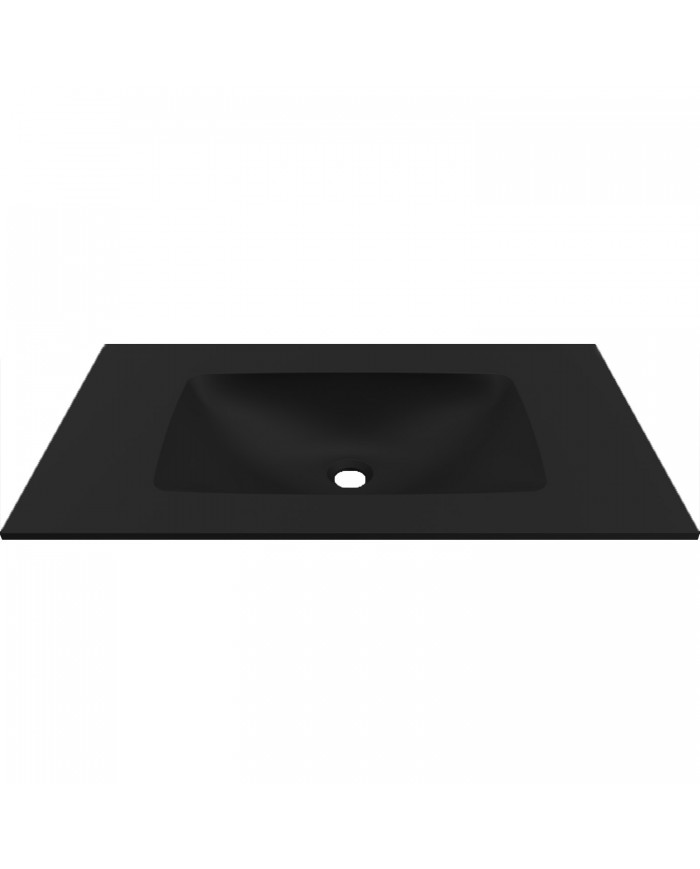 Karag Elleci Deciso 80 Black Keratek BDDEC100BK Vanity Washbasin 100.5x46x12cm
