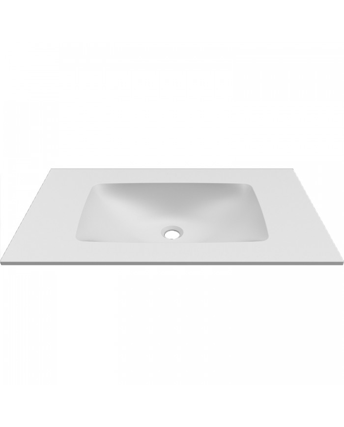 Karag Elleci Deciso 100 White Keratek BDDEC100WH Vanity Washbasin 100.5x46x12cm