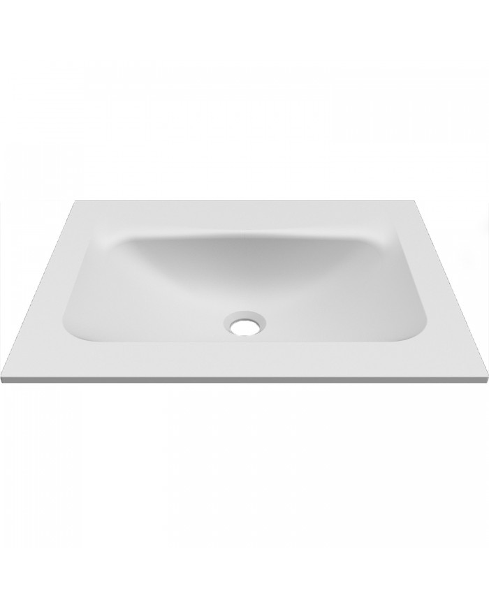 Karag Elleci Anim 60 White Keratek Vanity Washbasin BDVIV060WH46 60.5x46.5x12cm
