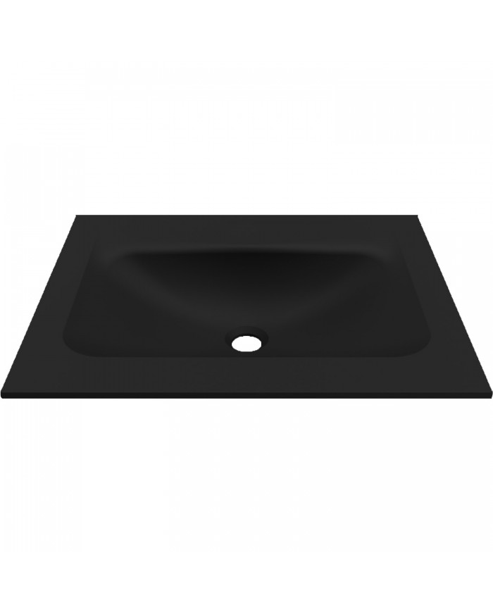 Karag Elleci Anim 60 Black Keratek Vanity Washbasin BDVIV060BK46 60.5x46.5x12cm