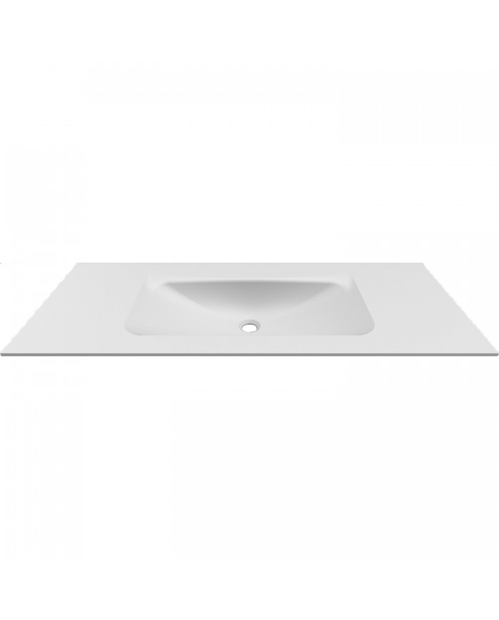 Karag Elleci Anim 120 White Keratek Vanity Washbasin BDVIV120WH46 120.5x46.5x12cm