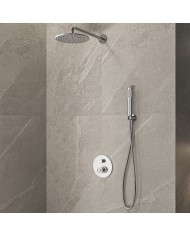 Built-in Complete Bathroom Set Karag Inna 2 Outlet Mixer & Bell & Telephone with Bracket 23568-SET (5206836686493)