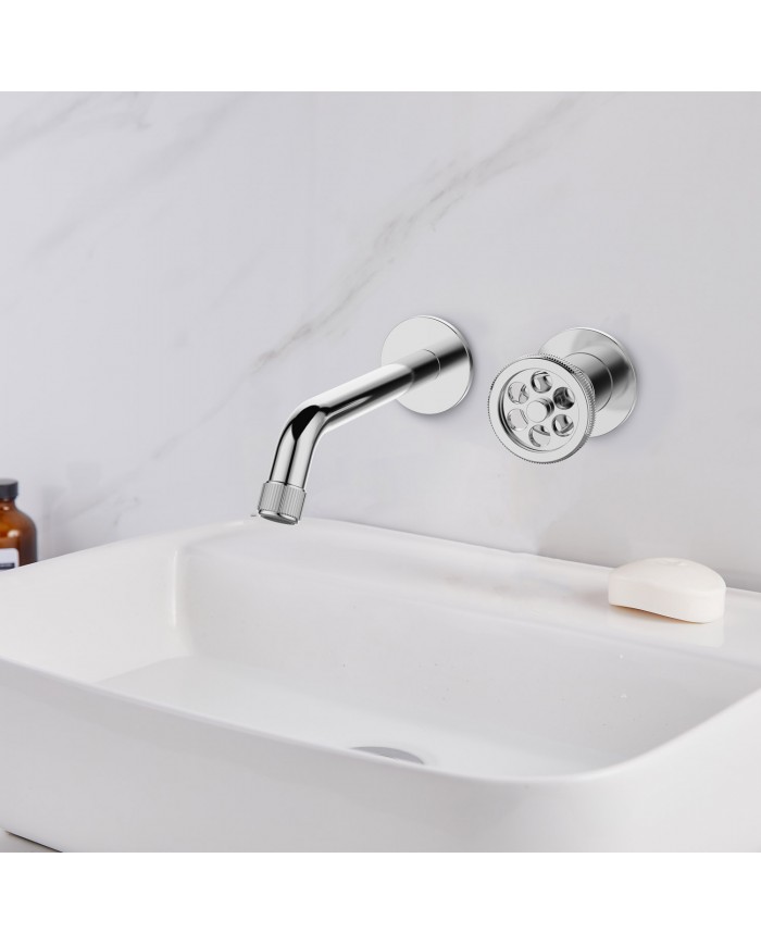 Built-in Basin Mixer Tap & Spout Single Outlet/Two Holes Karag Inna 23586 (5206836665900)