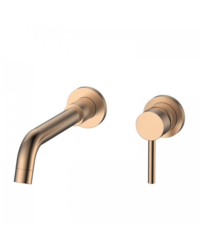 Built-in Basin Mixer Tap & Spout 1 Outlet / 2 Holes Karag Artemis Rose Gold 911-P (5206836664729)