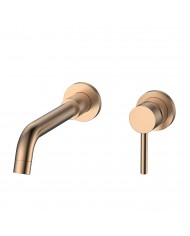 Built-in Basin Mixer Tap & Spout 1 Outlet / 2 Holes Karag Artemis Rose Gold 911-P (5206836664729)
