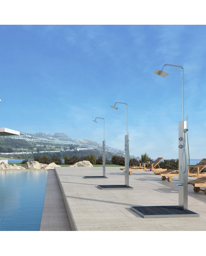 Libero OT-04 Karag Outdoor Shower Column Stainless Steel Height 230 cm