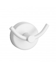 Bathroom hook double Moderno 2202 66 white matt Karag