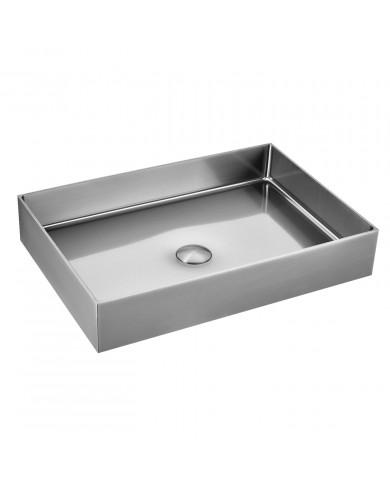 Karag Saturn Brushed Steel Countertop Sink BB9812-BS 55x38x10cm