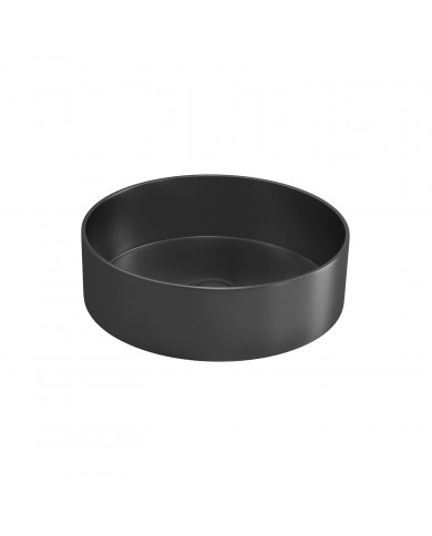 Νιπτήρας Επικαθήμενος Ανοξείδωτος Karag Venus Gun Metal BB6802-BGM Ø38x11cm