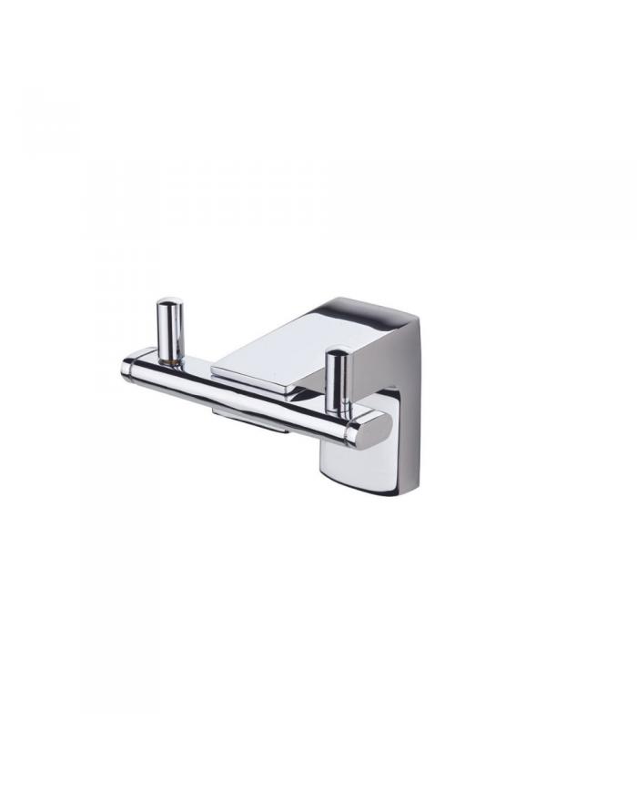 Bathroom Hook Double Inox Silver Tema Premium 71023