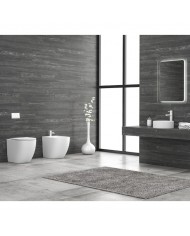 Rimless Floor Basin Karag Milos White Matt LT 2141D Seats & Cover (5206836600154)