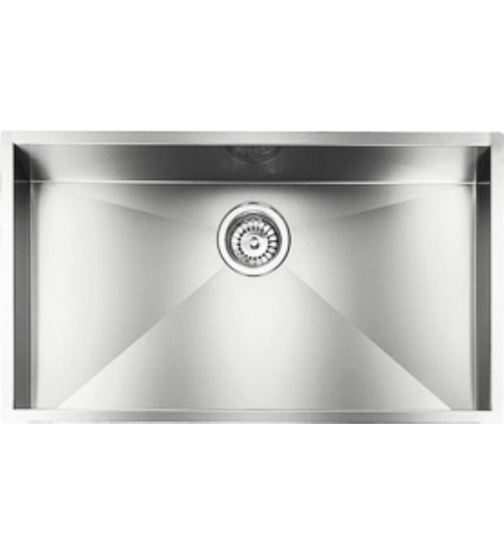 Sanitec Inox Filo Quadra Satin Insert Sink (77 x 45) (11906)