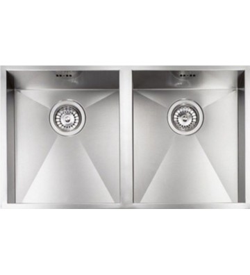 Νεροχύτης Sanitec Ανοξείδωτος Filo Quadra 11909 Ένθετος  Σατινέ  (72 x 40)