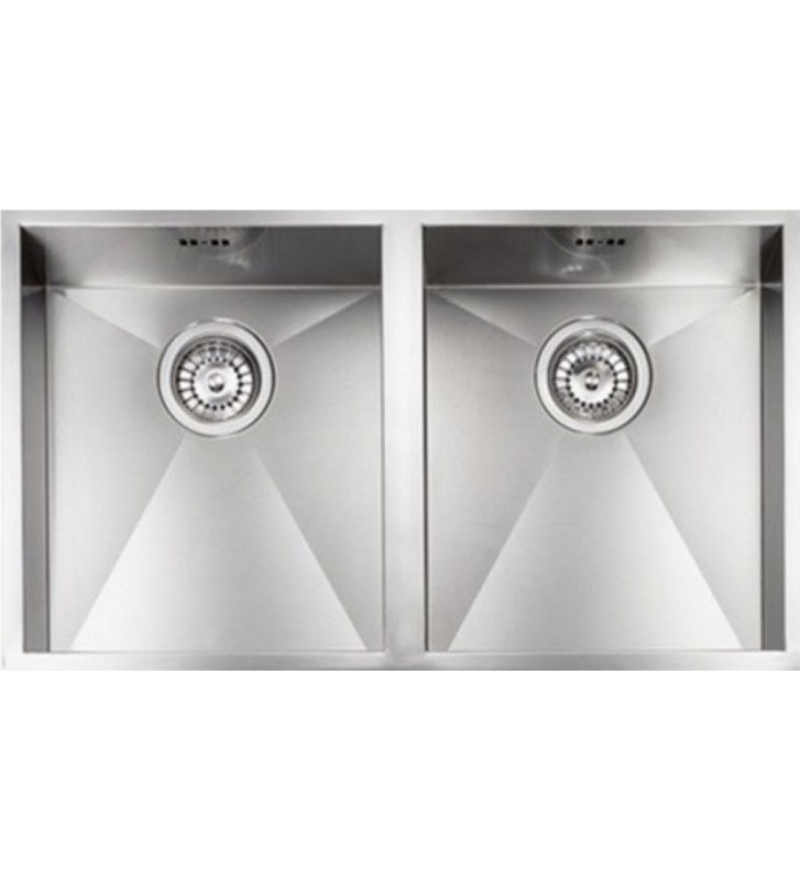 Νεροχύτης Sanitec Ανοξείδωτος Filo Quadra 11909 Ένθετος  Σατινέ  (72 x 40)