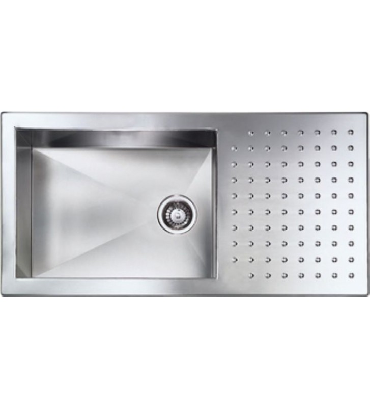 Sink Sanitec Inox Punto Quadra 10906 Satin Insert (100 x 50)