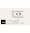 Sink Sanitec Inox Punto Quadra 10906 Satin Insert (100 x 50)