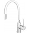 Countertop Sink Tap High Ferro Zumba White BZA4W with flexible bristle Countertop Sink Tap High Ferro Zumba White BZA4W with flexible bristle