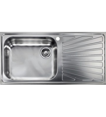 Νεροχύτης Sanitec ΙΝΟΧ Punto Plus 11446 1VS  Ένθετος  Σατινέ 100 x 50