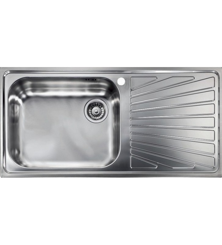 Sink Sanitec Inox Cometa 11446 1VS Satin Insert 100 x 50
