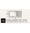 Sink Sanitec Inox Cometa 11446 1VD Satin Insert 100 x 50